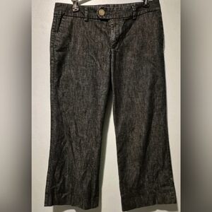 Gap 2009 Low Waist Dark Denim Wide Leg Cropped Trouser Style Jeans Size 6 Trendy
